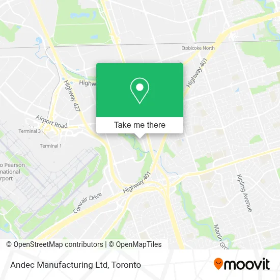 Andec Manufacturing Ltd map