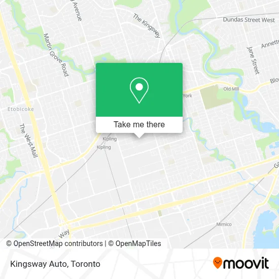 Kingsway Auto map