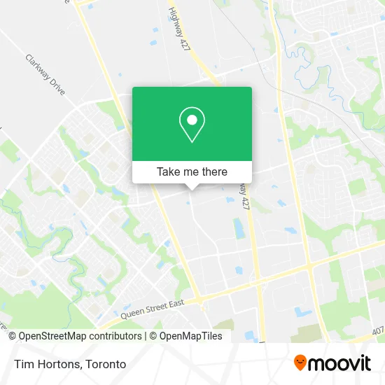 Tim Hortons map