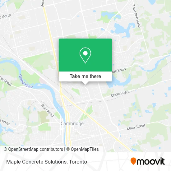 Maple Concrete Solutions map