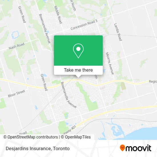 Desjardins Insurance map