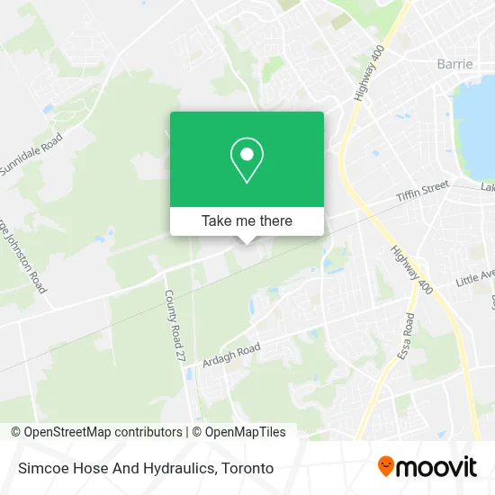 Simcoe Hose And Hydraulics map