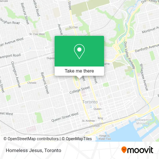 Homeless Jesus map