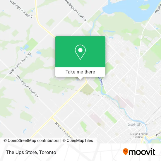 The Ups Store map