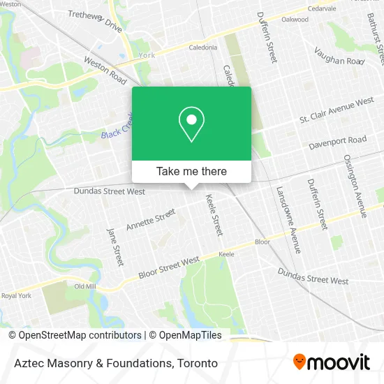 Aztec Masonry & Foundations map