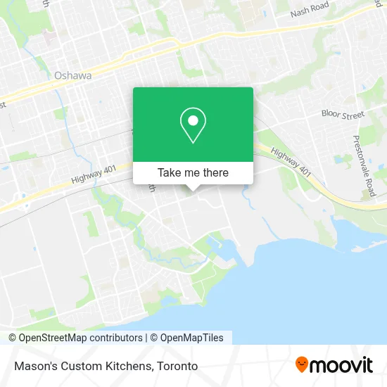 Mason's Custom Kitchens map