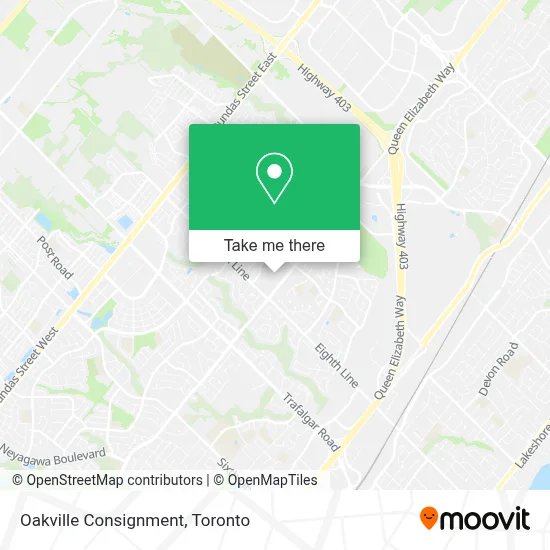 Oakville Consignment map