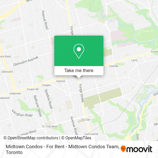 Midtown Condos - For Rent - Midtown Condos Team map
