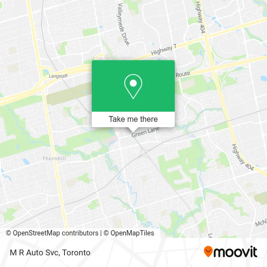 M R Auto Svc map