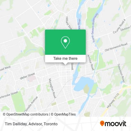Tim Dalliday, Advisor map