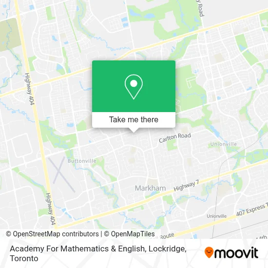 Academy For Mathematics & English, Lockridge map