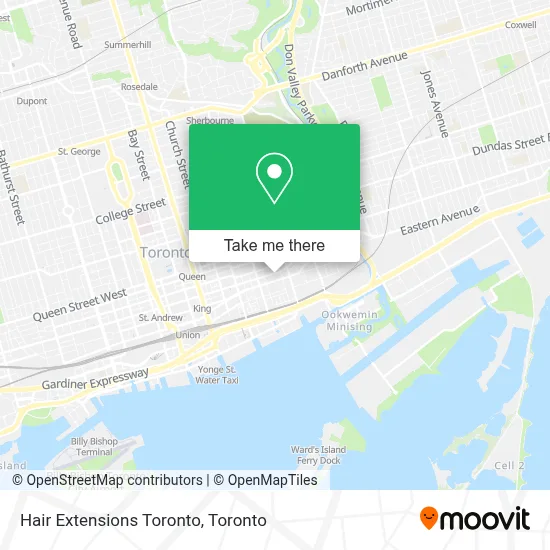 Hair Extensions Toronto map