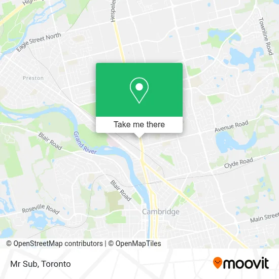 Mr Sub map