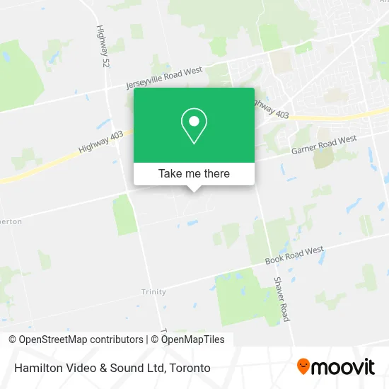 Hamilton Video & Sound Ltd map