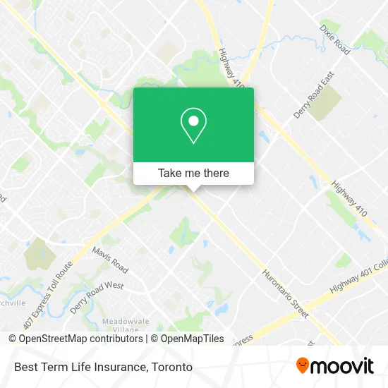 Best Term Life Insurance map