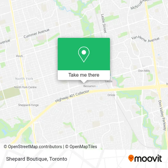 Shepard Boutique map