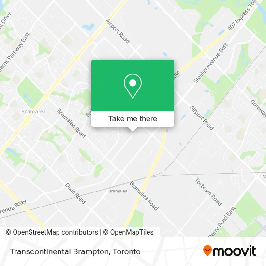 Transcontinental Brampton map