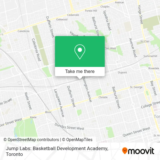 Jump Labs: Basketball Development Academy map