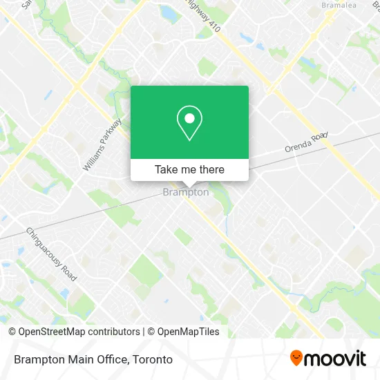 Brampton Main Office map
