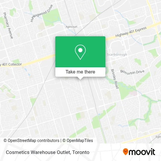 Cosmetics Warehouse Outlet map