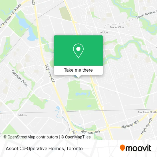 Ascot Co-Operative Homes map