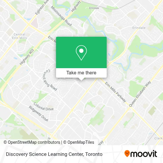 Discovery Science Learning Center map