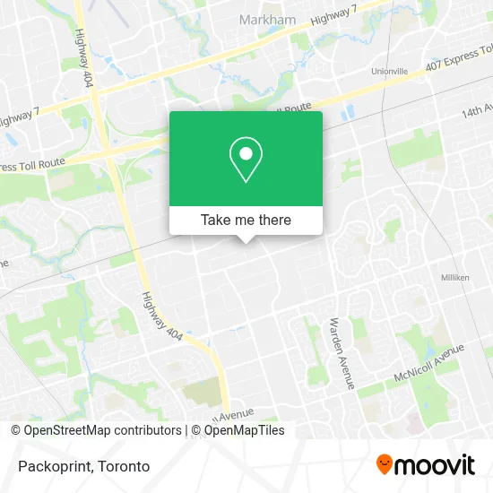 Packoprint map