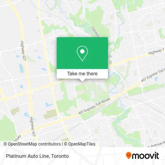 Platinum Auto Line map
