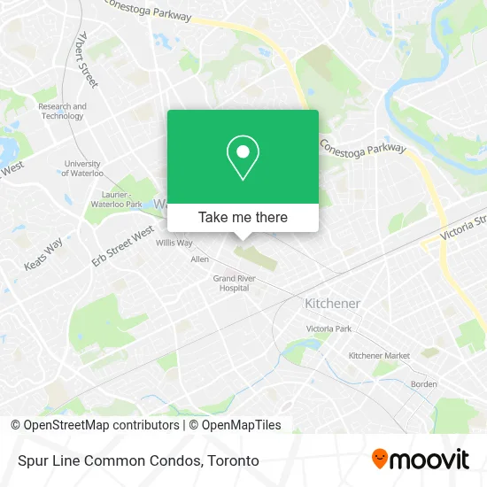 Spur Line Common Condos map