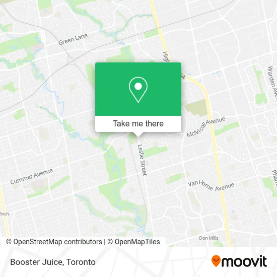 Booster Juice map