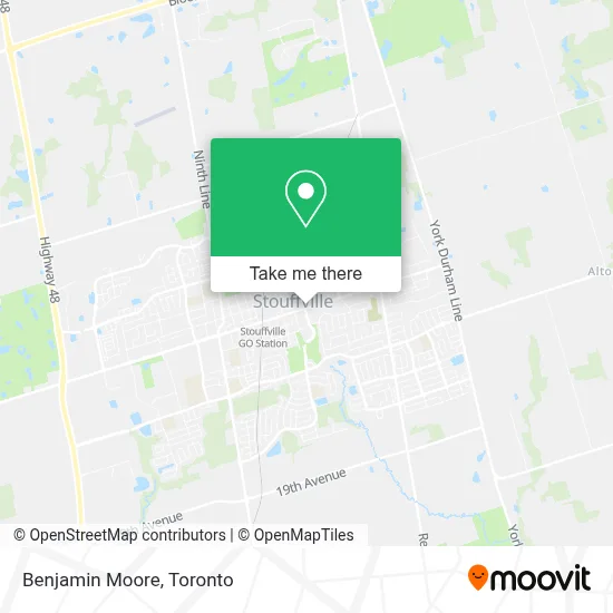 Benjamin Moore map