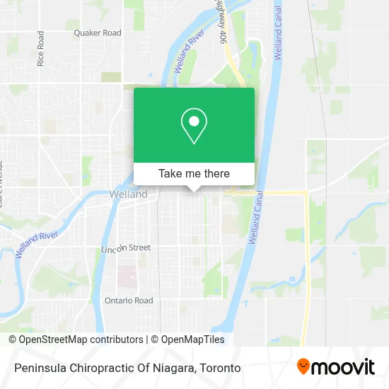 Peninsula Chiropractic Of Niagara map