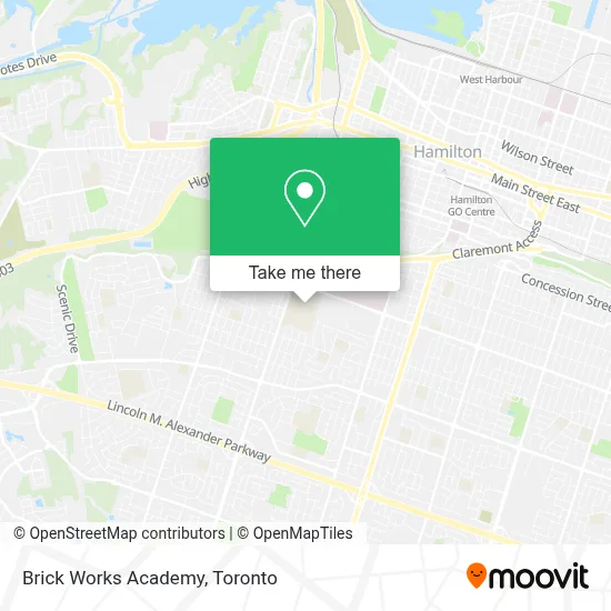 Brick Works Academy map