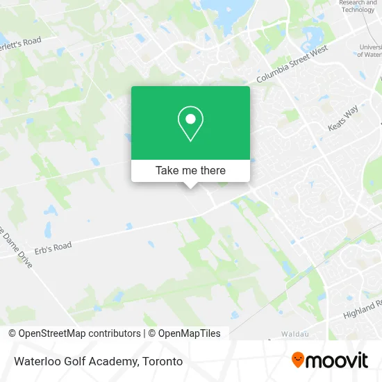 Waterloo Golf Academy map