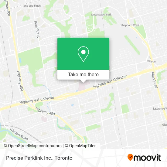Precise Parklink Inc. map