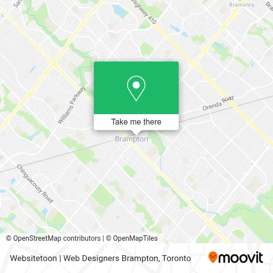 Websitetoon | Web Designers Brampton map