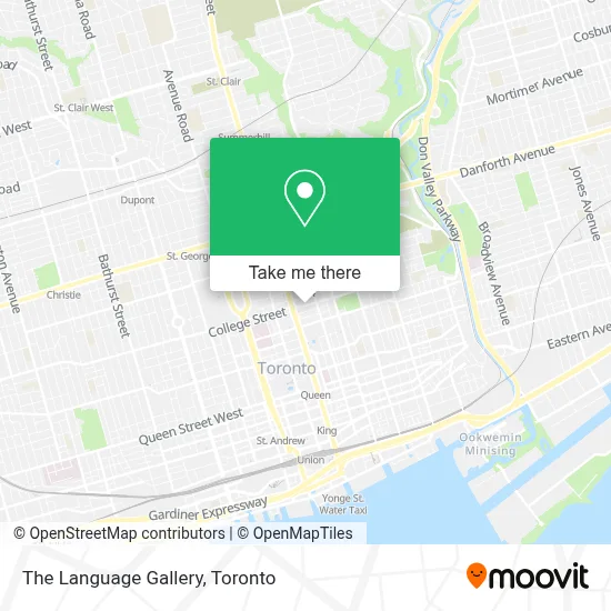 The Language Gallery map