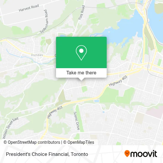 President's Choice Financial map