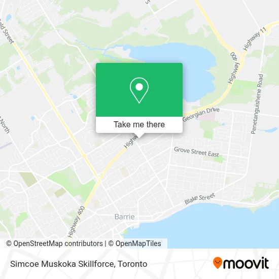 Simcoe Muskoka Skillforce map