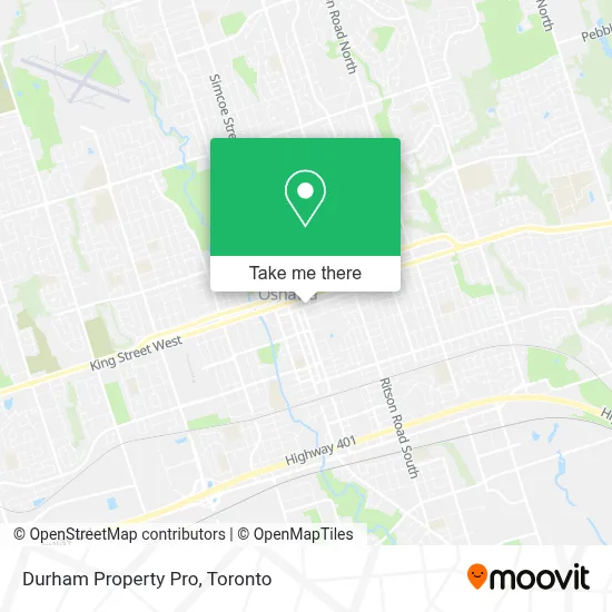 Durham Property Pro map