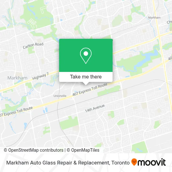 Markham Auto Glass Repair & Replacement map