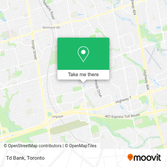 Td Bank map