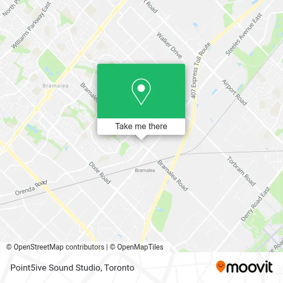 Point5ive Sound Studio map