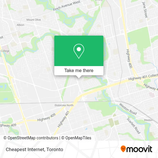 Cheapest Internet map