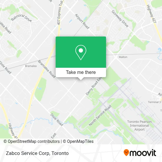 Zabco Service Corp map