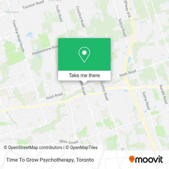 Time To Grow Psychotherapy map