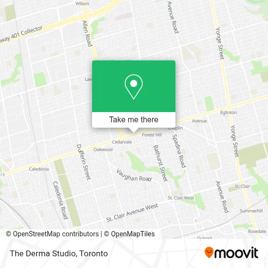 The Derma Studio map
