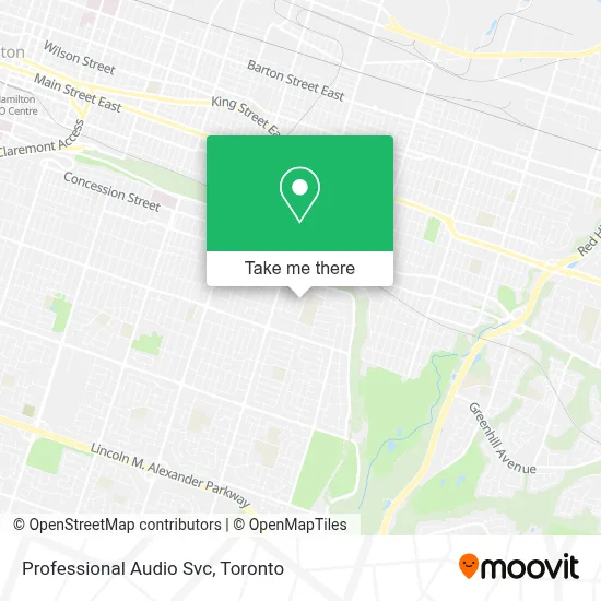 Professional Audio Svc map