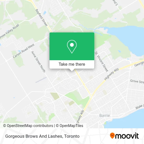 Gorgeous Brows And Lashes map