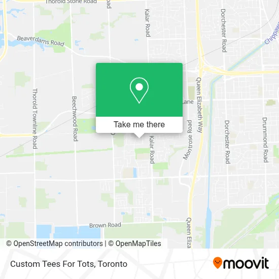 Custom Tees For Tots map